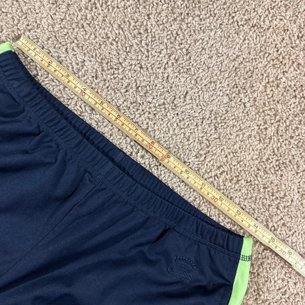 Vintage Oleg Cassini Sport Track Pants Mens Medium Navy Blue Side Stripe 90s